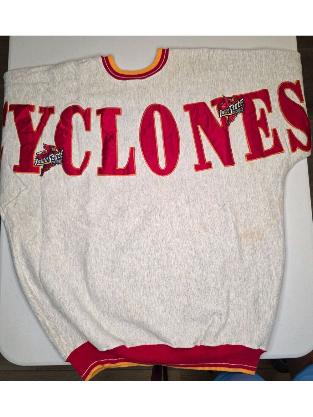 90s NCAA Iowa State Cyclones Spellout Crewneck